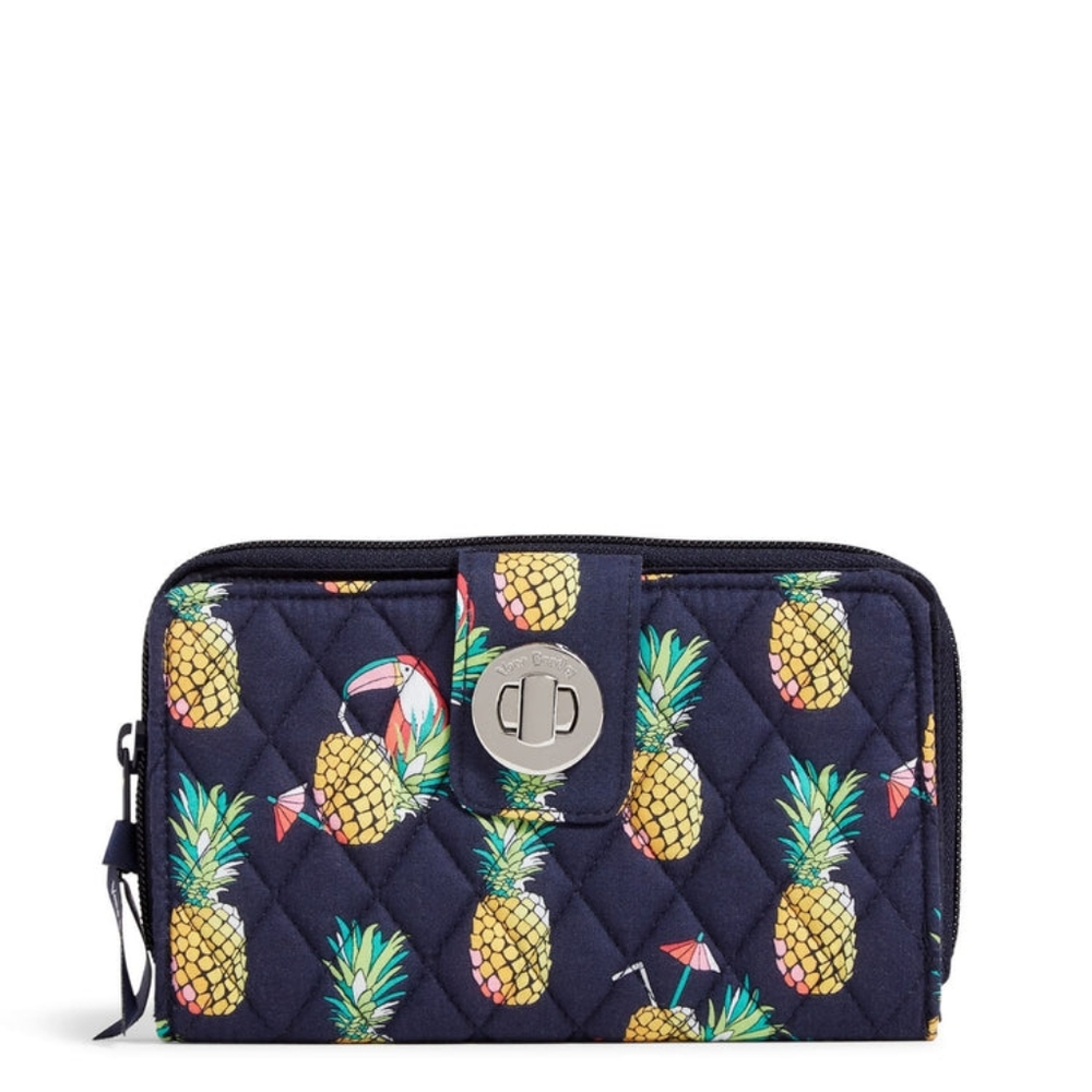 Vera Bradley Toucan Party RFID Turnlock Wallet
